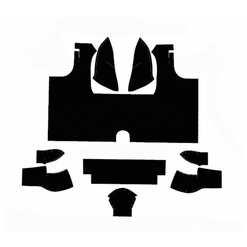 Trunk Floor Mat Cover for 1960 Ford Thunderbird Convertible, Small Plaid Vinyl, 5pc Kit, Made in USA Trunk Floor Mat Cover for 1960 Ford Thunderbird Convertible, Small Plaid Vinyl, 5pc Kit, Made in USA