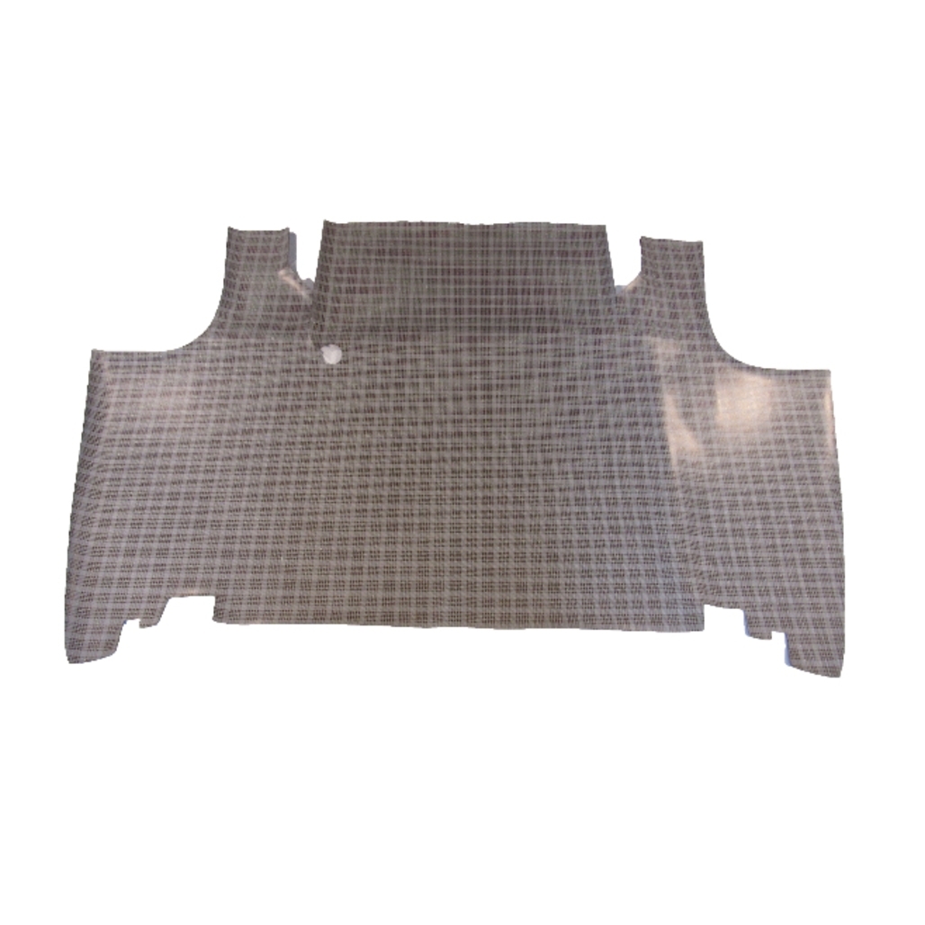 Trunk Floor Mat Cover for 68-69 Mercury Montego Convertible, Small Ford Plaid Rubber Material, Front Area Cover.