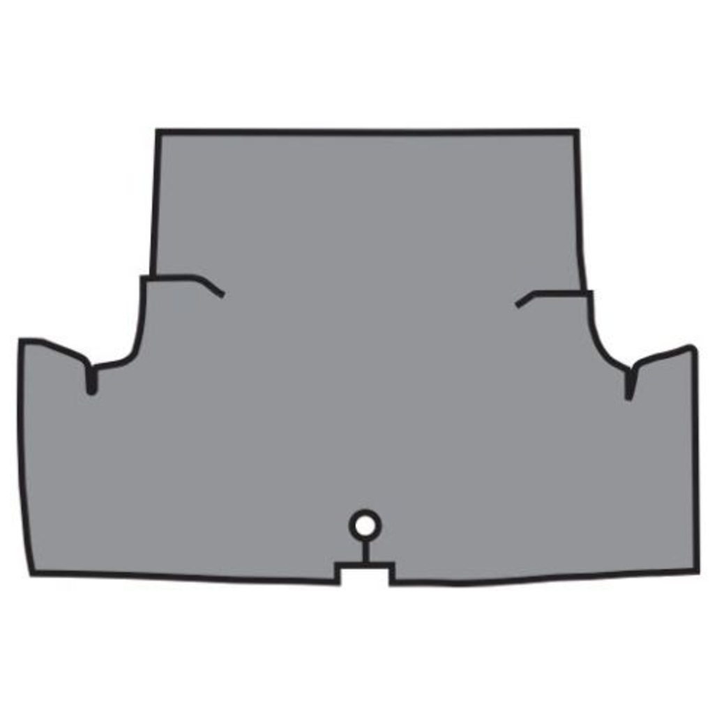 Trunk Floor Mat Cover for 71-73 Ford Mustang 2DR Coupe & Convertible, Small Plaid Rubber Material, Front Area Coverage.