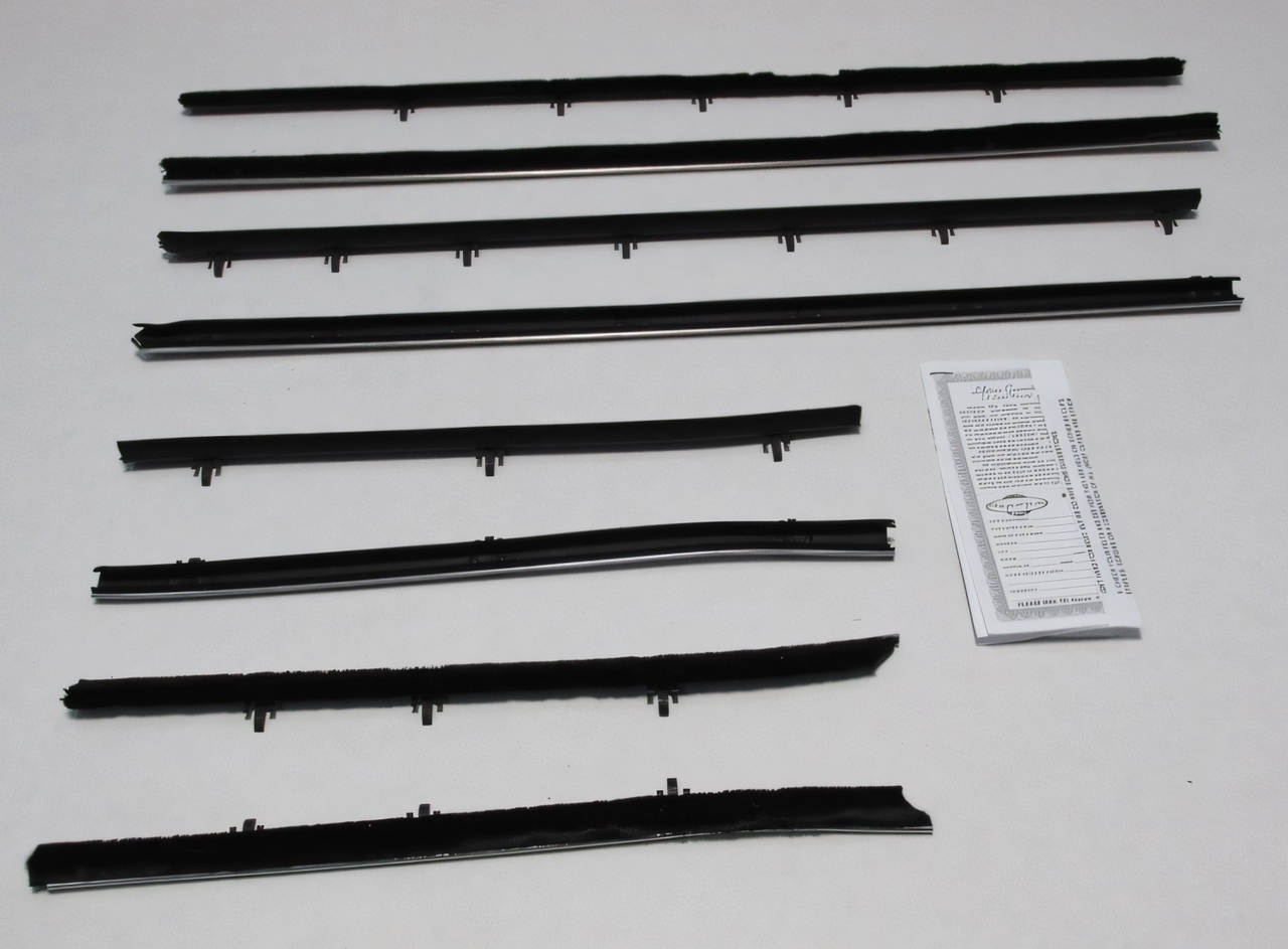 Window Sweeps Felt Kit Belt Line Weatherstrip for 1966-67 Pontiac Tempest Convertible - OEM USA Made Quality & Authentic