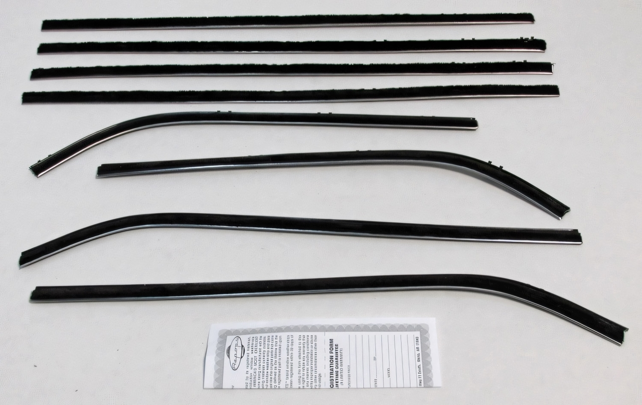 Window Sweeps Felt Kit for Vintage Dodge Dart 2 Door Hardtop - USA Made Authentic Weatherstrip Seal Set (8Pcs)