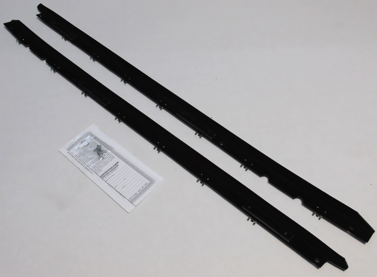 Window Sweeps Felt Kit Belt Line Weatherstrip for Chevy Corvette 2 Door Coupe - USA Made Authentic Outers Only (2Pcs)
