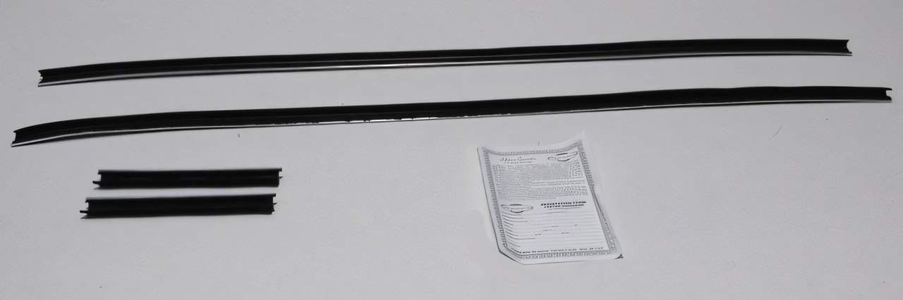 Window Sweeps Felt Kit for Dodge Challenger 1970 Convertible Authentic Outer Weatherstrip Set of 4 Pieces