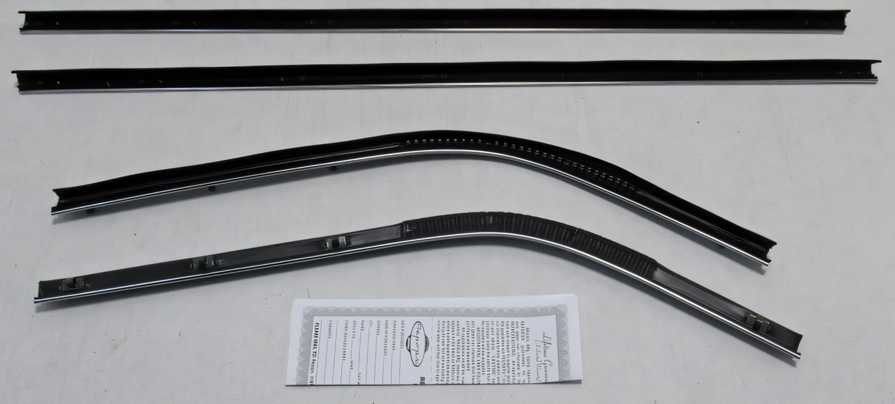Window Sweeps Felt Kit Belt Line Weatherstrip for Plymouth Barracuda Fastback - Front, Rear, Left & Right Outer Area