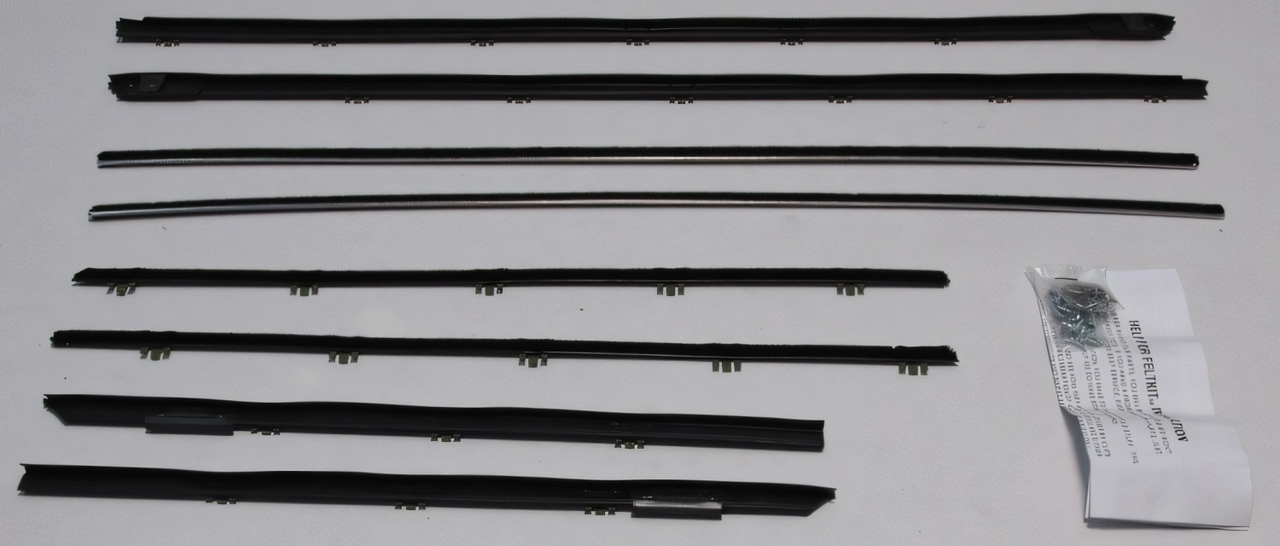 Window Sweeps Felt Kit Belt Line Weatherstrip for 1965 Oldsmobile Cutlass 442 Convertible - USA Made OEM Quality