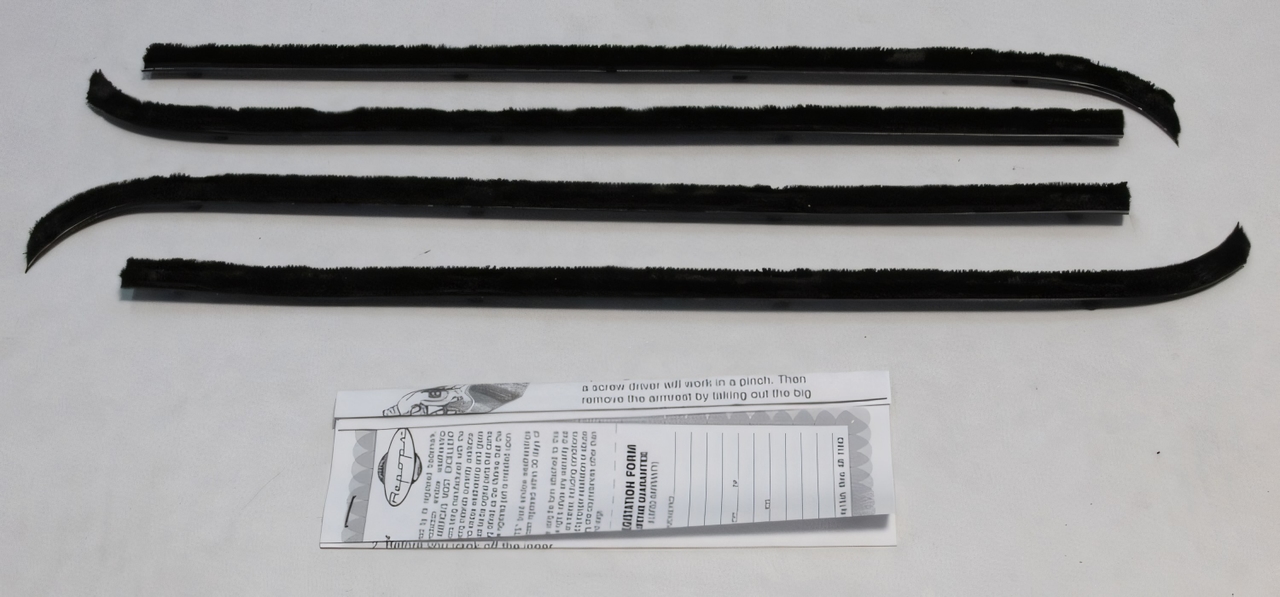 Window Sweeps Felt Kit Belt Line Weatherstrip for 1955-1959 Chevy/GMC Truck - Front, Left, Right Inner & Outer Area Coverage