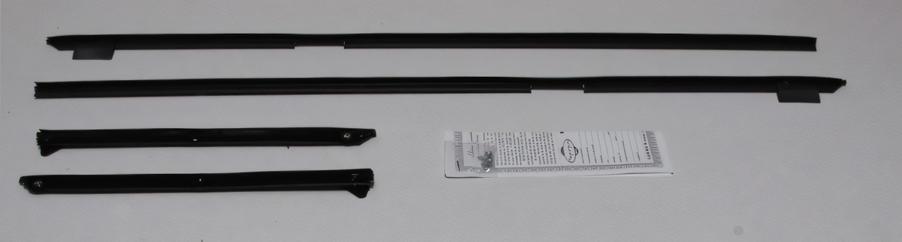 Window Sweeps Felt Kit for 1968 Chevy Impala Hardtop - Front, Rear, Left & Right Outer Weatherstrip Set