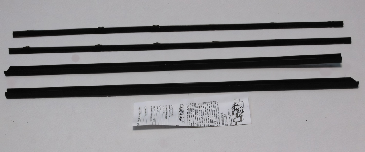 Window Sweeps Felt Kit for 1964-1965 Chrysler Dodge Plymouth B-Body Coupe - Authentic Outers Only Weatherstrip Set