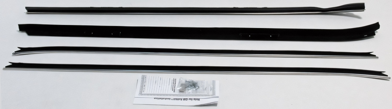 1971-1981 Chevy Camaro Pontiac Trans Am Z28 Coupe Window Sweeps Felt Kit - Front, Left, Right Inner & Outer 4Pcs USA-Made
