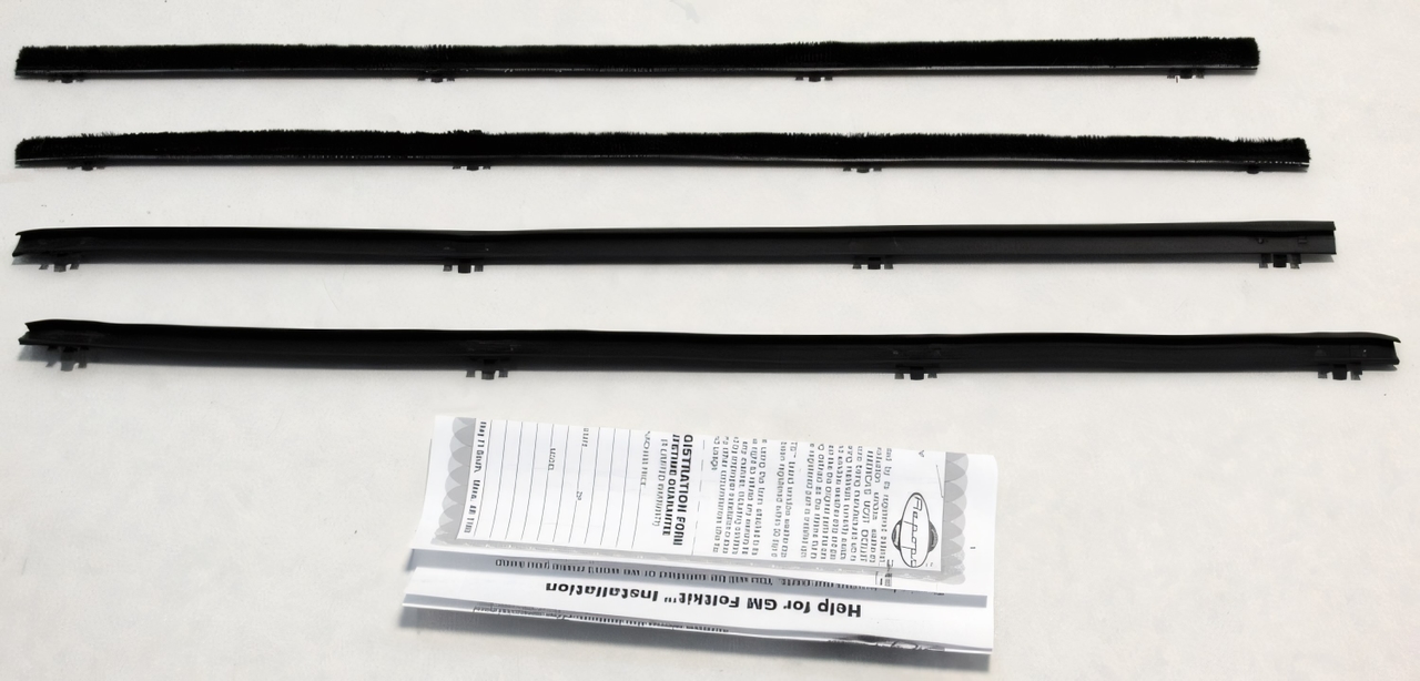 1967-1972 Chevy Suburban Window Sweeps Felt Kit Weatherstrip - Front, Left, Right Inner & Outer Area Replacement for SUV