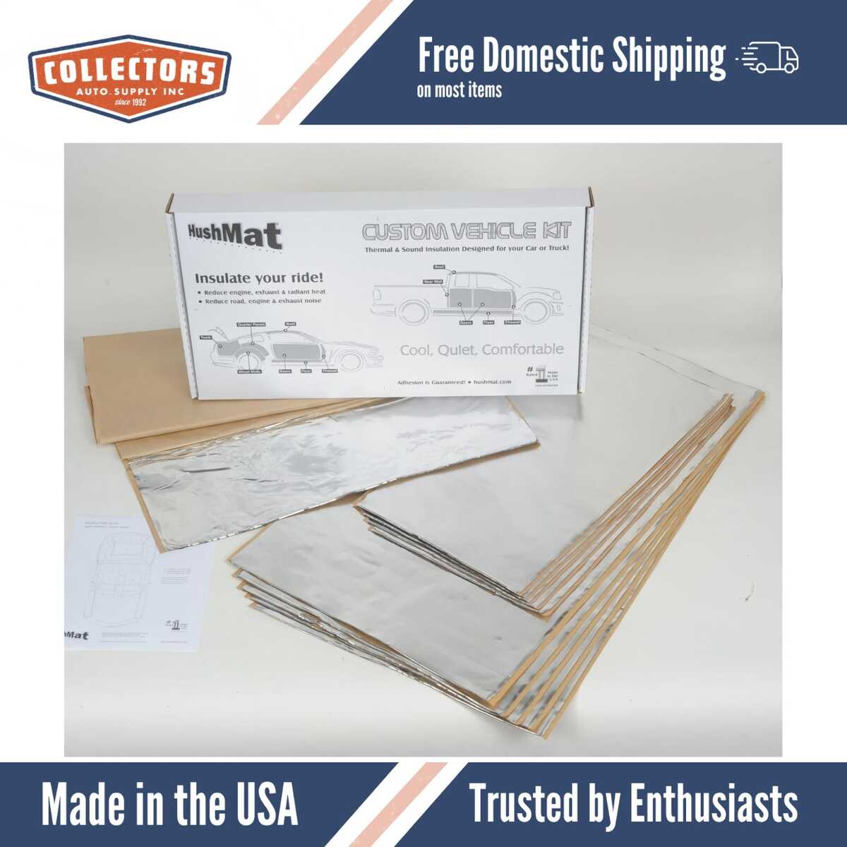 Sound Deadener Complete Vehicle Insulation Kit for 1959-1983 Jeep CJ5