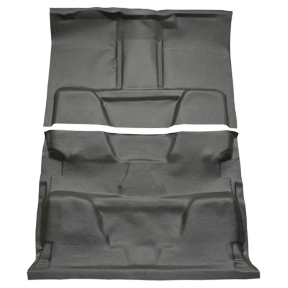 Carpet Flooring for 1973-1974 GMC Pickup Crew Cab - Black Vinyl, Precision-cut, Easy Install & Durable - Collectors Auto.