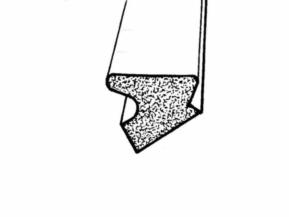 Roof Side Rail Seal for 1957-1958 Buick Century 4 Door Wagon 1 Piece 