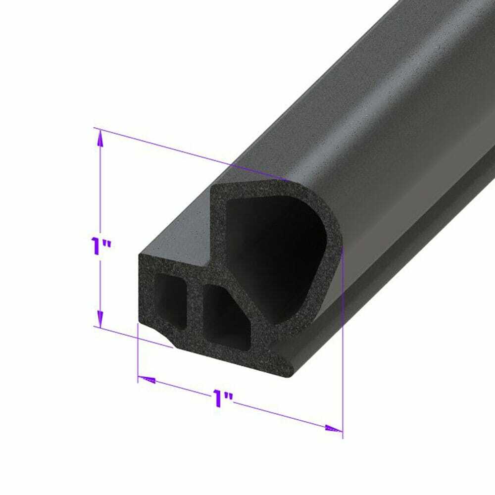 Door Seal for Universal Applications 1 Piece EDMP Rubber LP 41-J