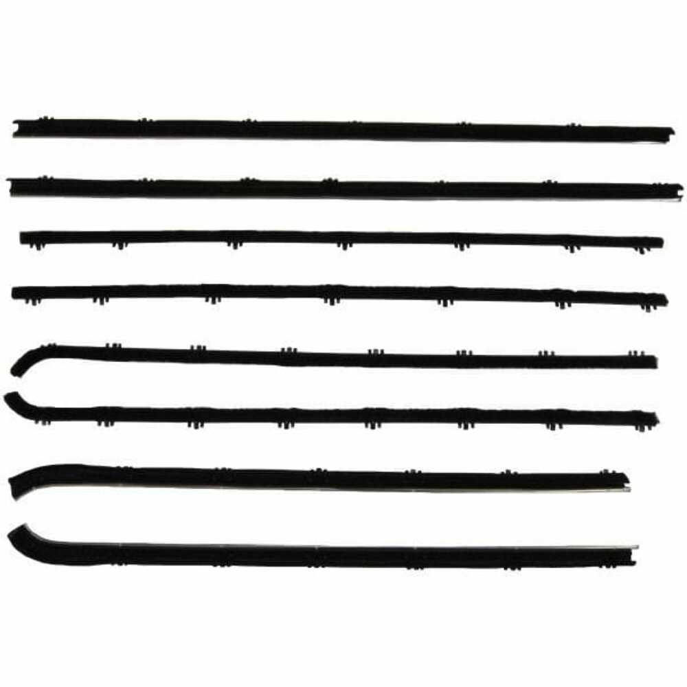 Door Window Belt Weatherstrip for 1967-1969 Dodge Dart 8Pc. Right and Left