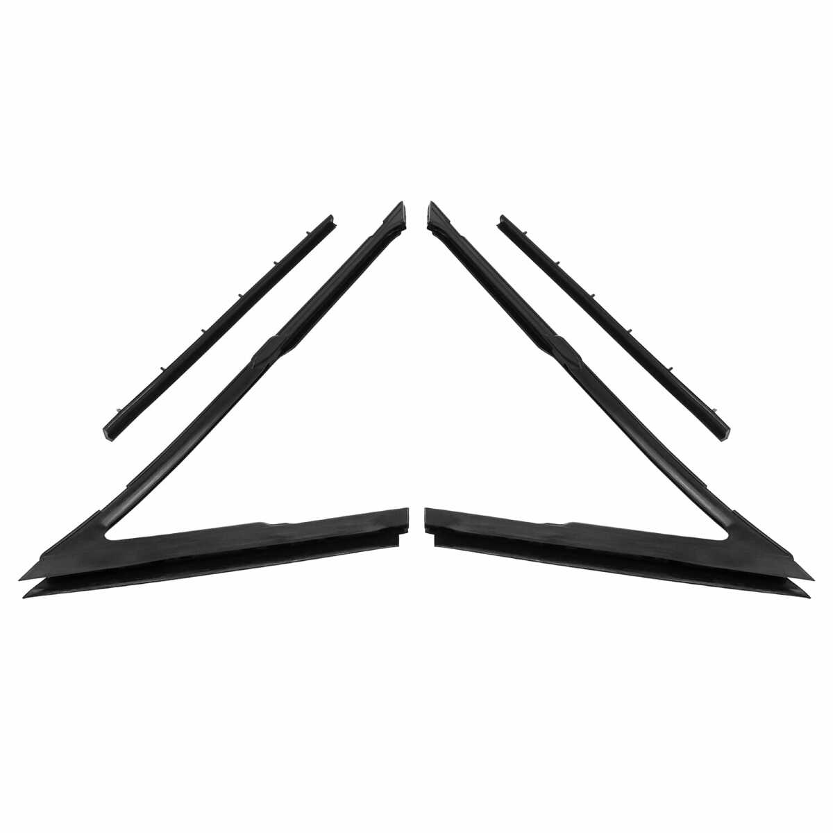 Vent Window Seal for 1963-1964 Buick LeSabre 2 Piece Right and Left Dense Rubber