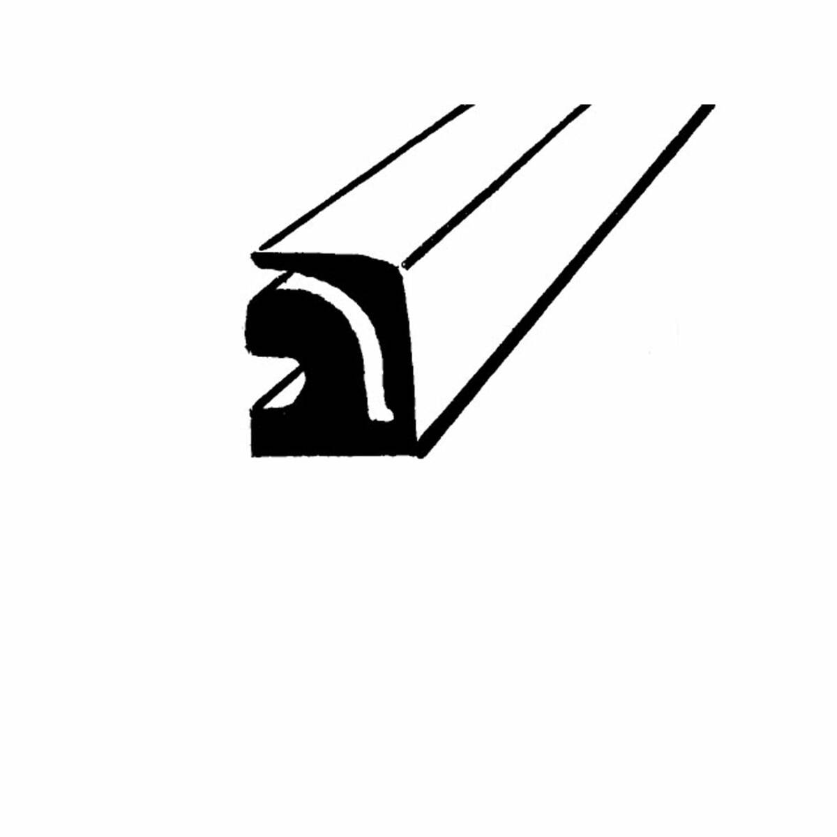 Fender Skirt Seal for Universal Applications 1 Piece EDMP Rubber LP 111-H