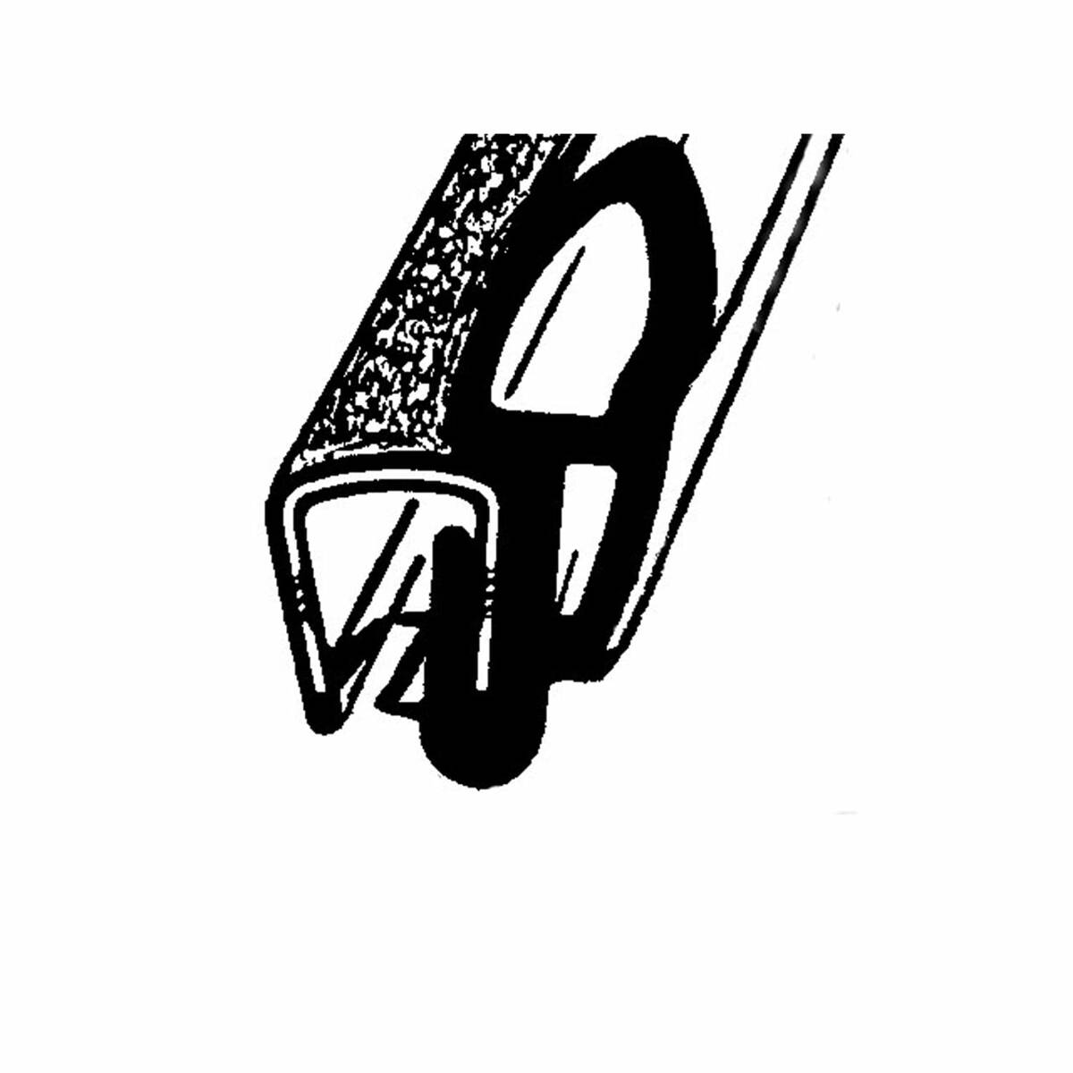 Door & Trunk Trim Seal for Universal Applications 1 Piece Rear Trunk Vinyl