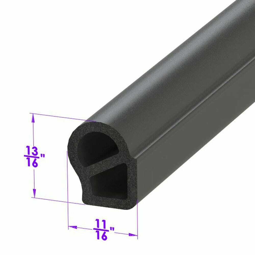 Tailgate Seal for Universal Applications 1 Piece EDMP Rubber LP 48-A