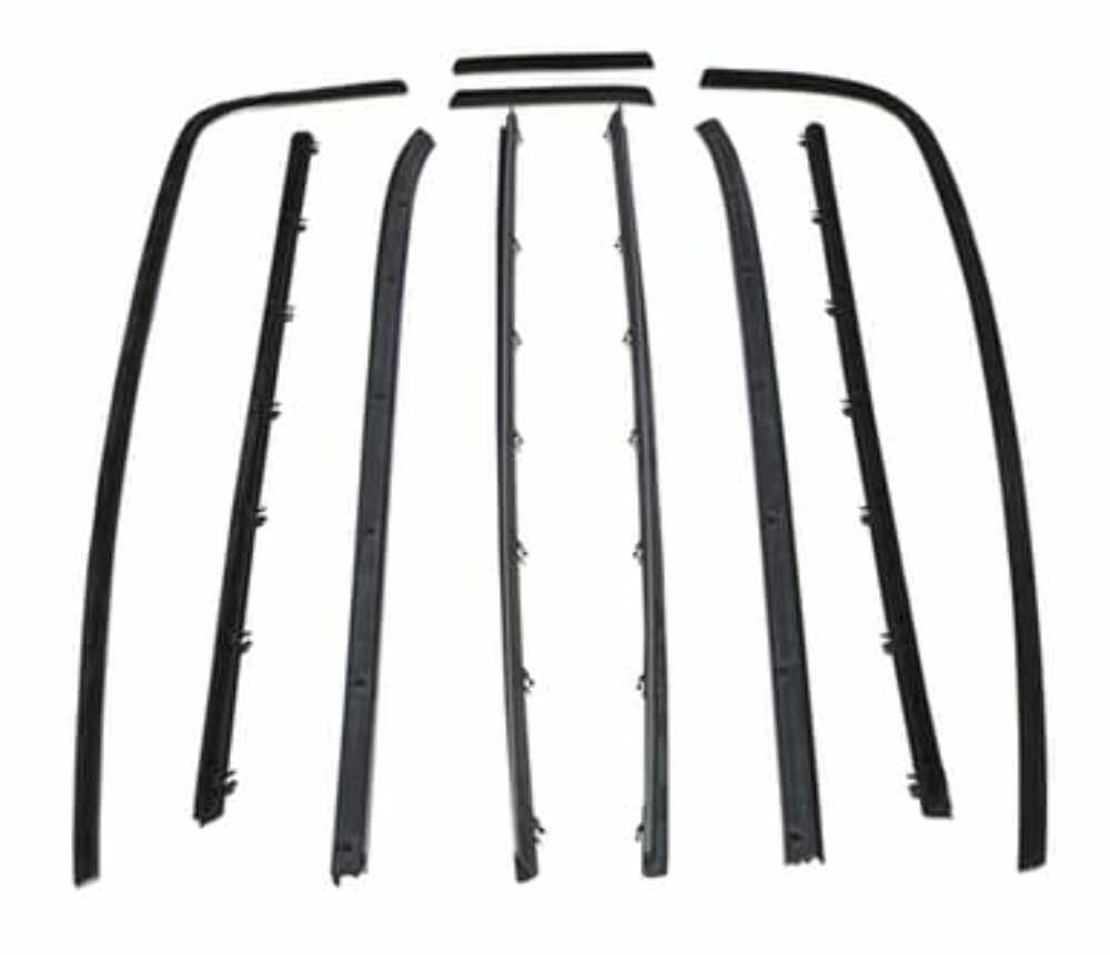 Door Window Belt Weatherstrip for 1958-1958 Chevrolet Impala 10 Piece Front