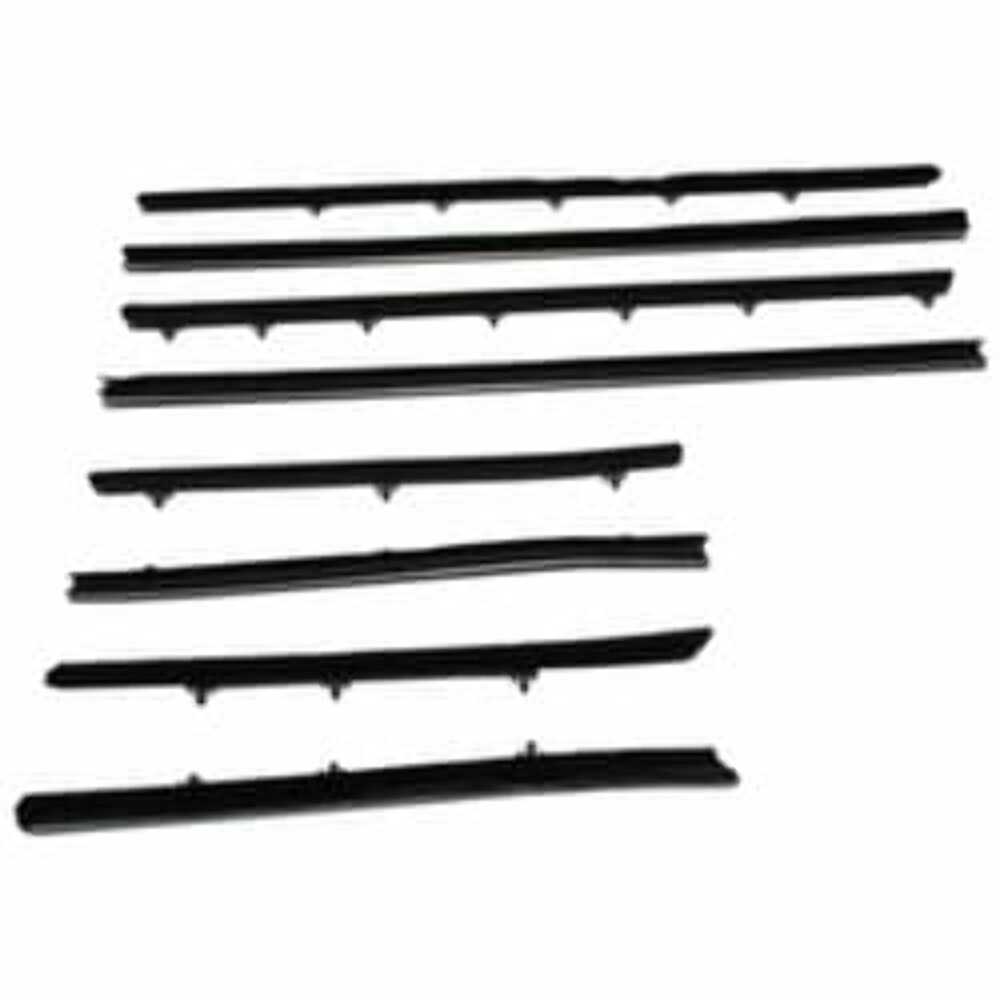 Door Window Belt Weatherstrip for 1966-1967 Pontiac Tempest 8 Piece EPDM Rubber