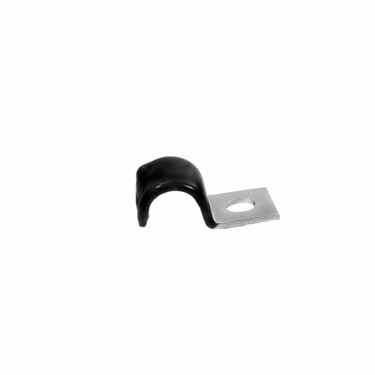 Insulated Half Clip for Universal Application 1 Pc Zinc Plated w Rubber Coat 303
