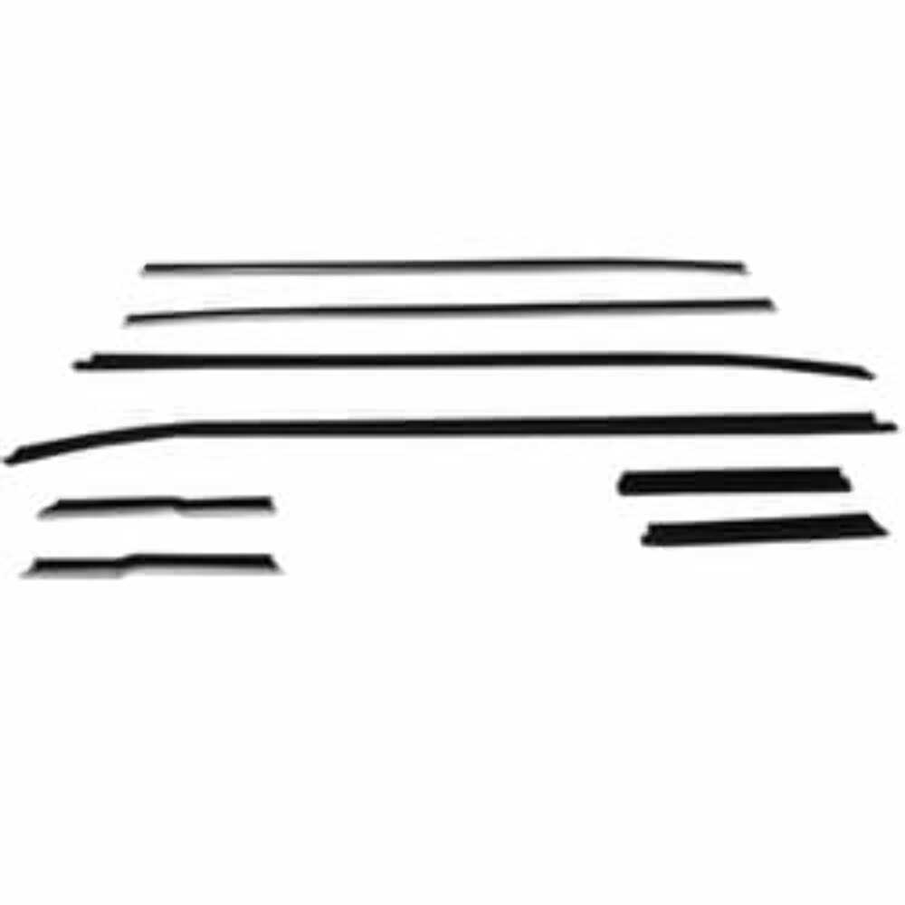 Door Window Belt Weatherstrip for 1971-1973 Ford Mustang 8Pc. Right and Left