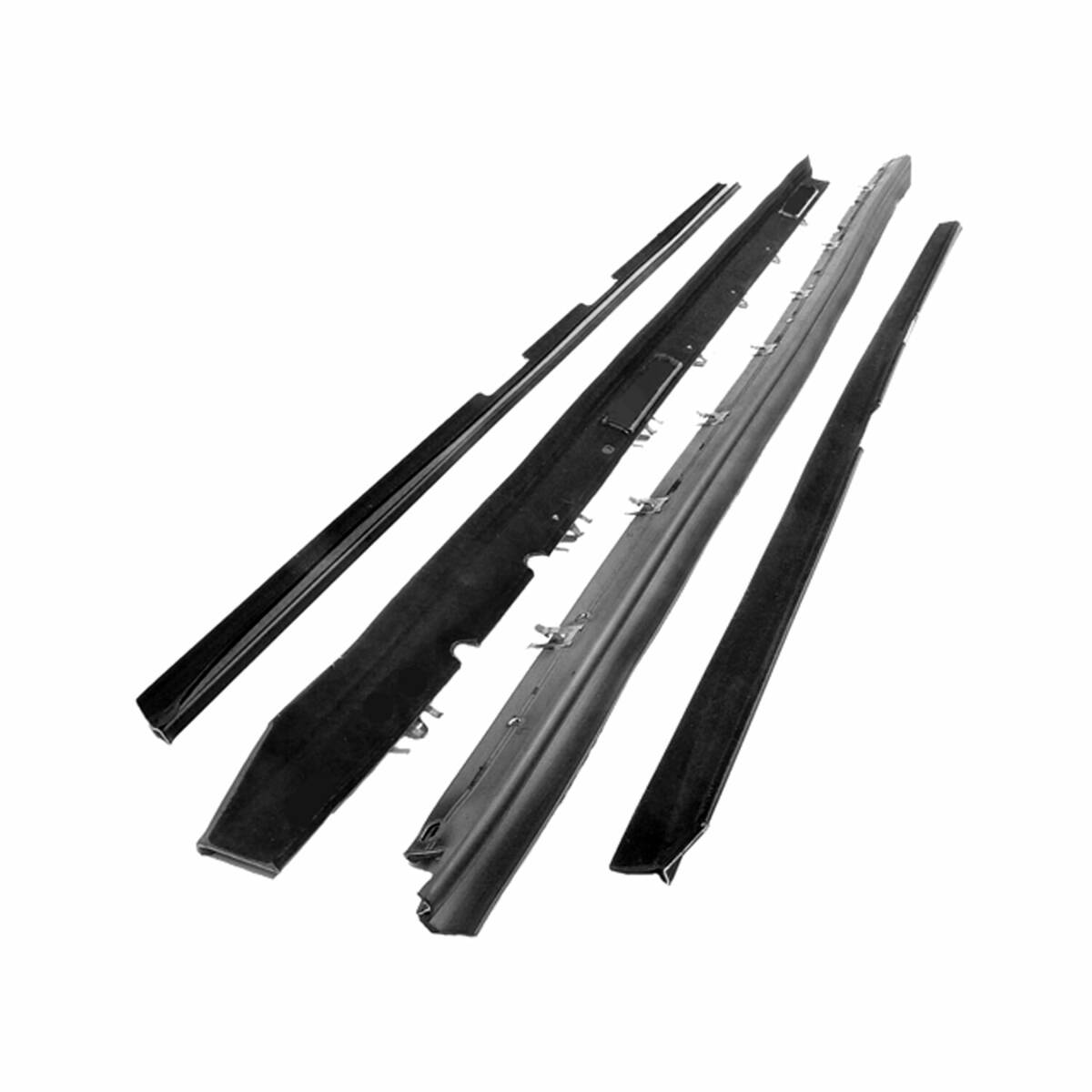 Door Window Belt Weatherstrip for 1984-1989 Chevrolet Corvette 4 Piece 