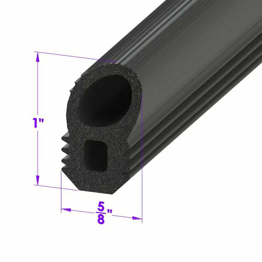 Door Seal for Universal Applications 1 Piece EDMP Rubber LP 911