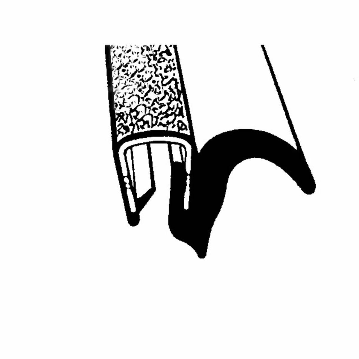 Pinchweld Trim Seal for Universal Applications 1 Piece Vinyl TS 7-25