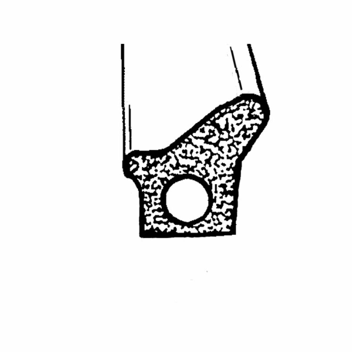 Side Window Seal for 1955-1964 Cadillac DeVille 1 Piece EPDM Rubber LP 40-D