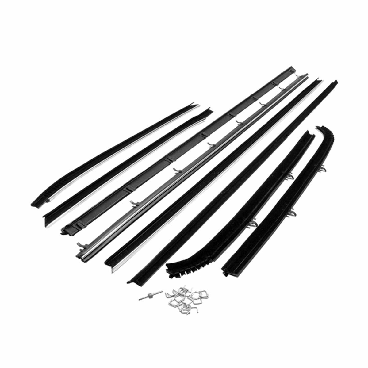 Door Window Belt Weatherstrip for 1959-1960 Chevrolet Impala 8Pc. Right and Left