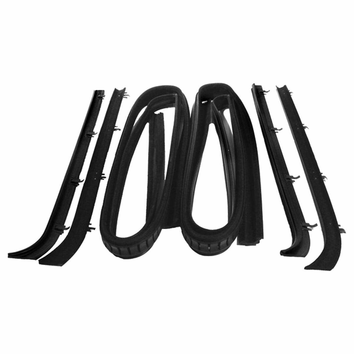 Door Window Belt Weatherstrip for 1975-1994 Chevrolet G10 6 Piece EPDM Rubber