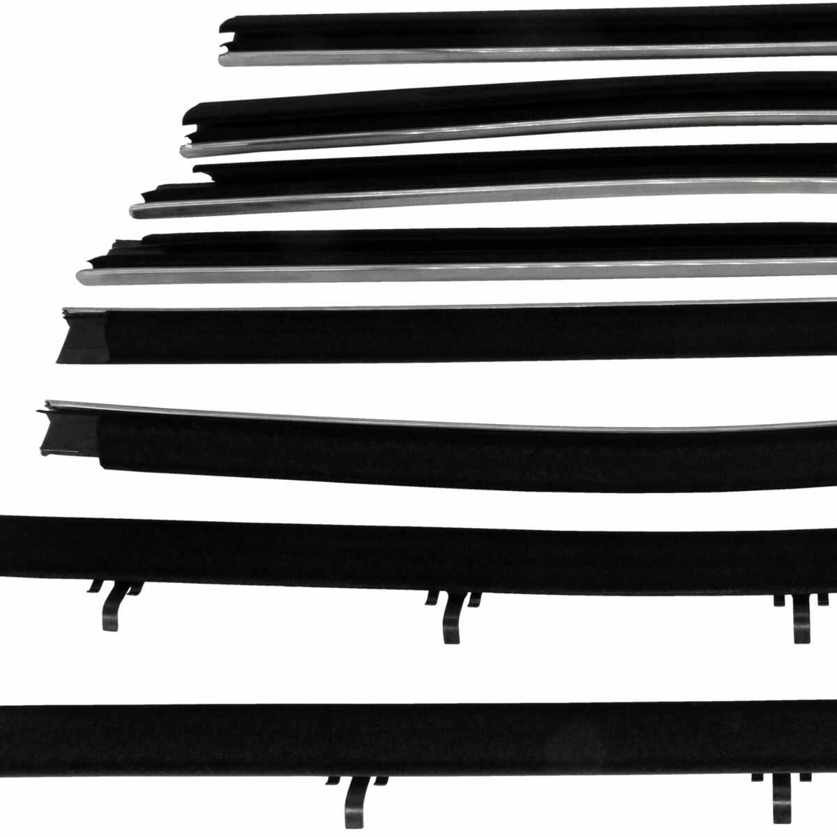 Door Window Seal for 1968-1972 Chevrolet Chevy II 8Pc., Inner and Outer