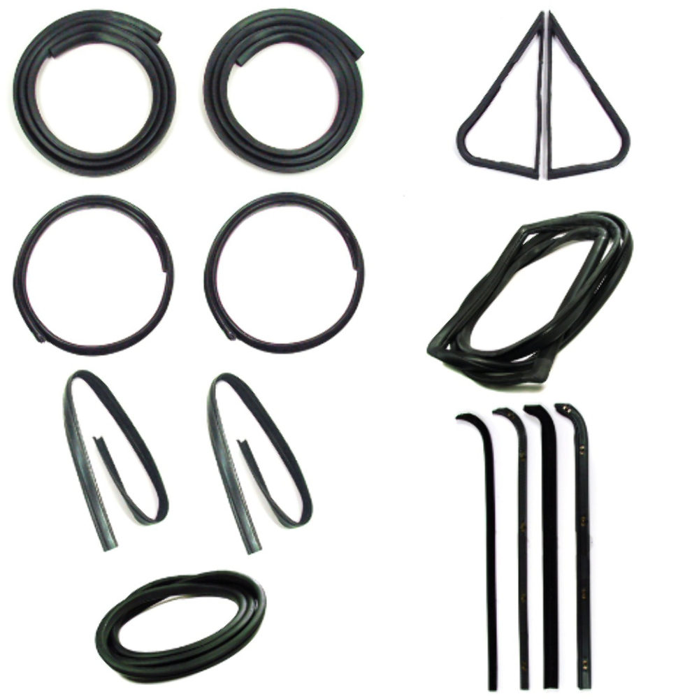 Door Seal Window Sweeps Channel Kit for Ford Truck - Protect Your Ride with Precision Weatherstrip Seal Kit - Made in the USA