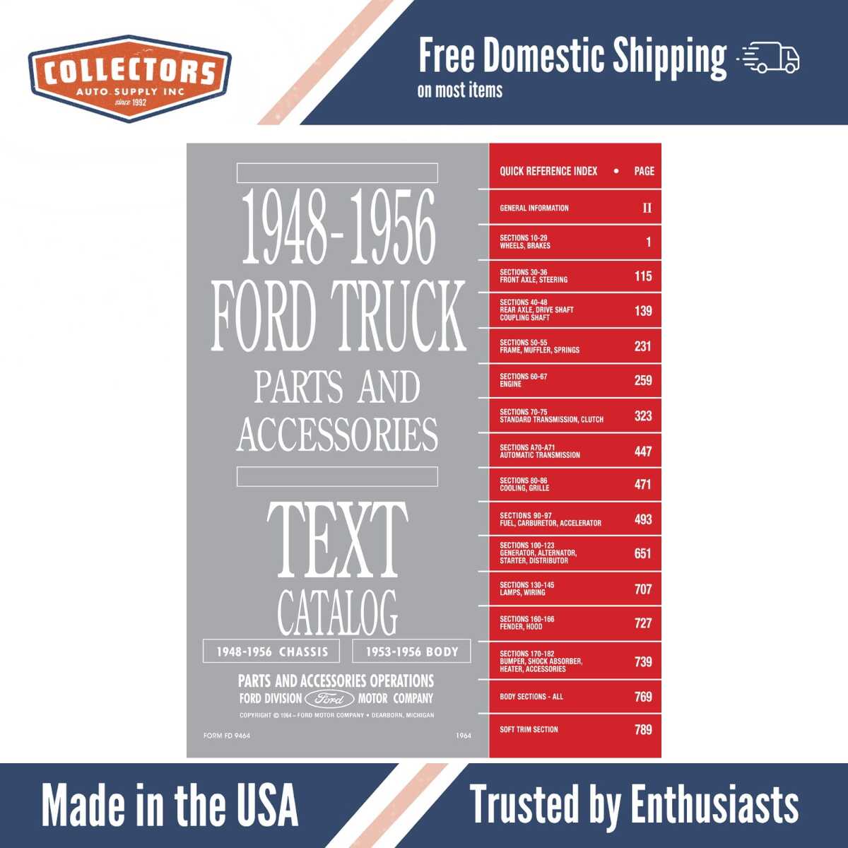 Parts Catalog for 1948-1956 Ford Truck