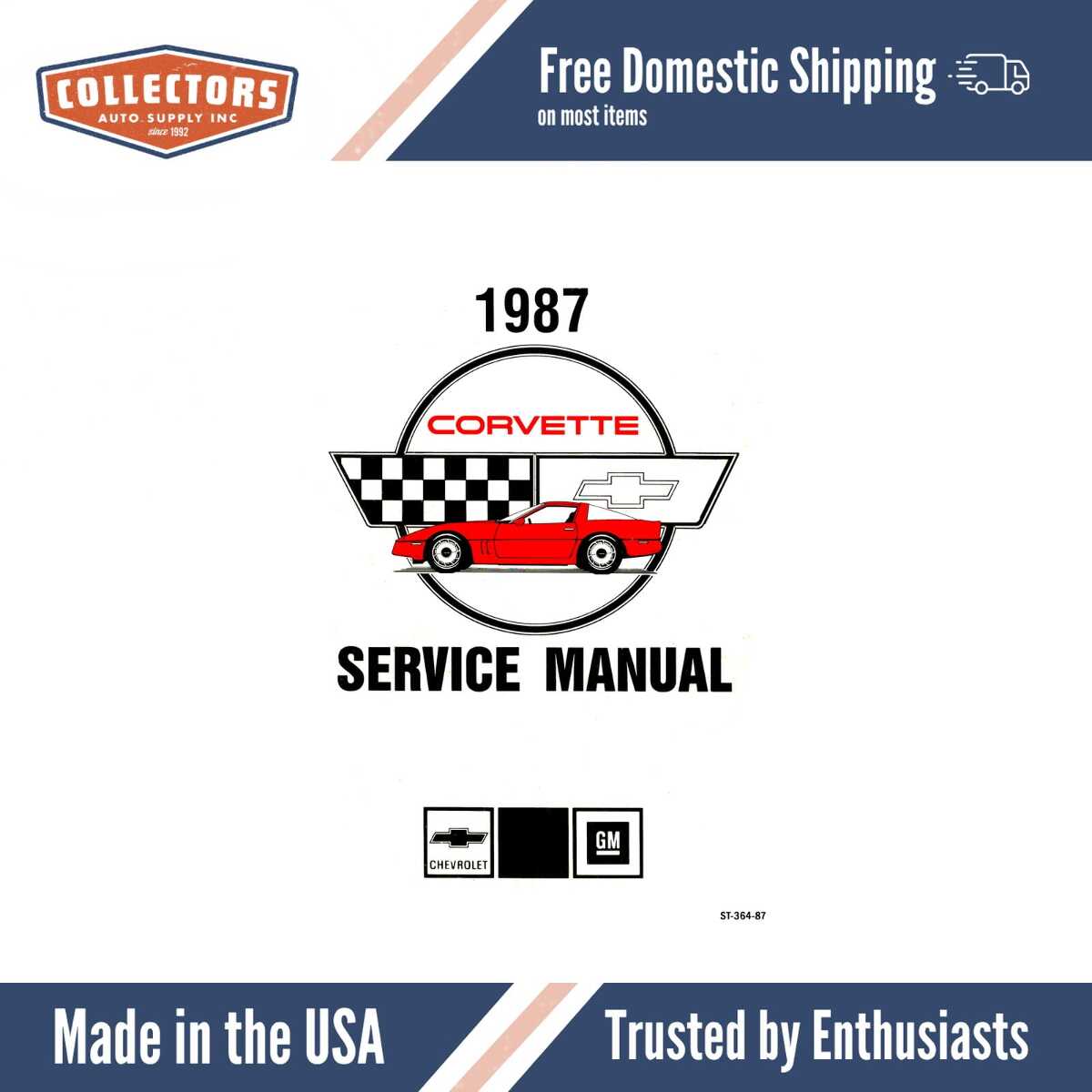 Service Manual for 1987 Chevrolet Corvette