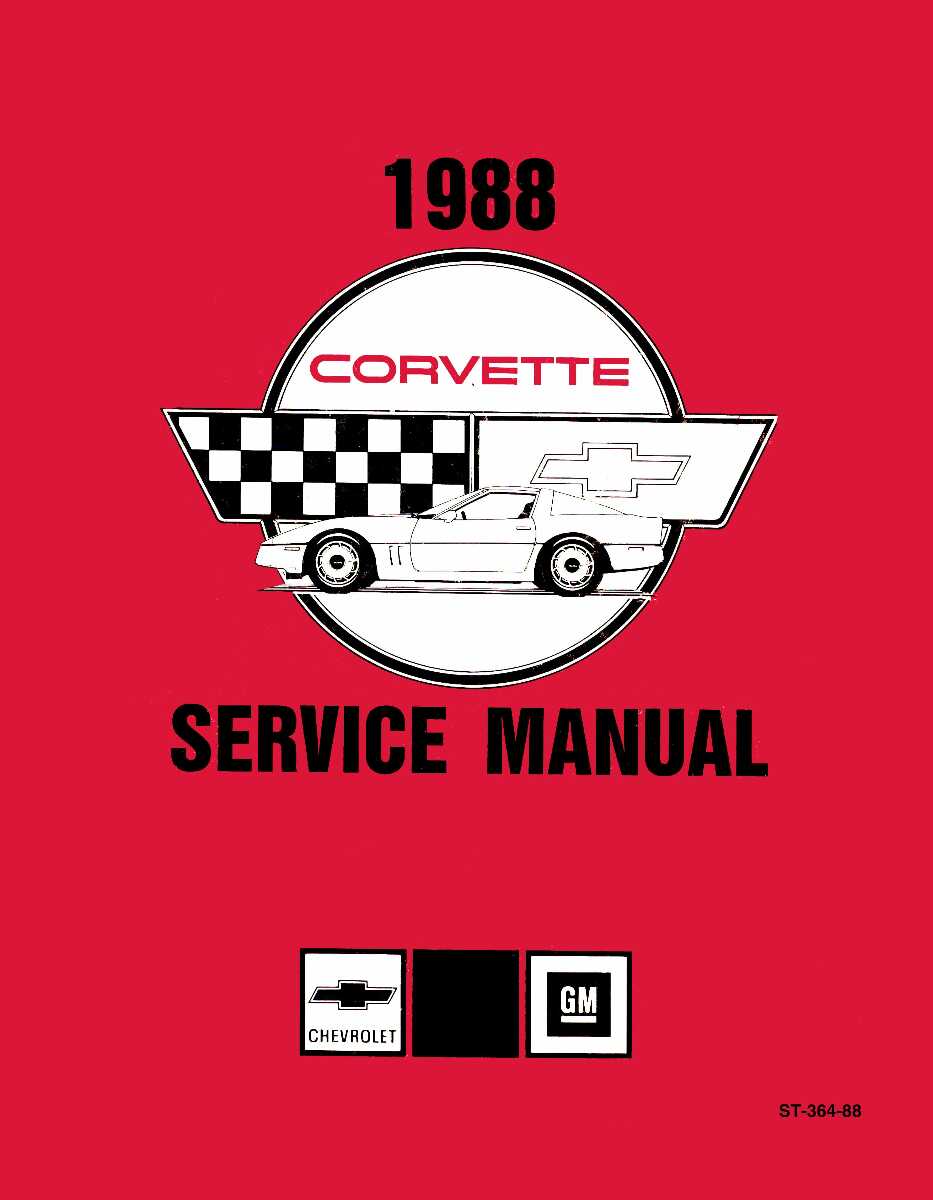 Service Manual for 1988 Chevrolet Corvette