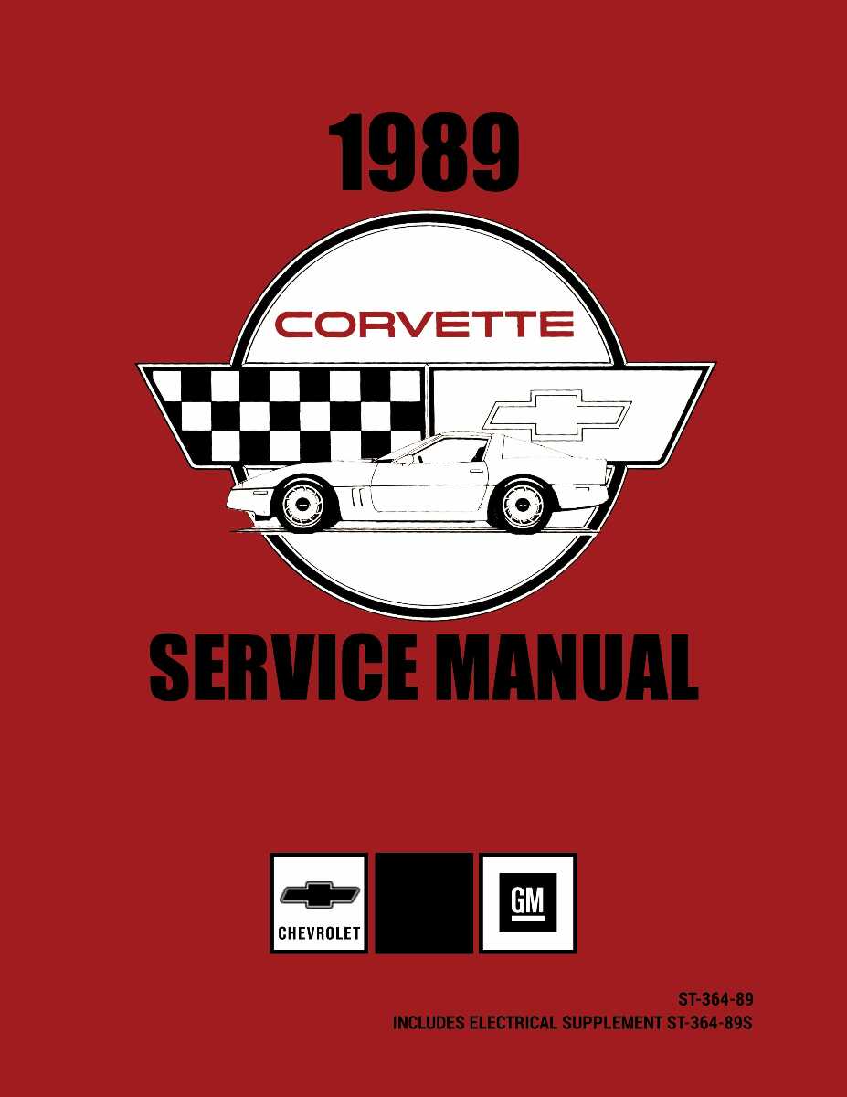 Service Manual for 1989 Chevrolet Corvette