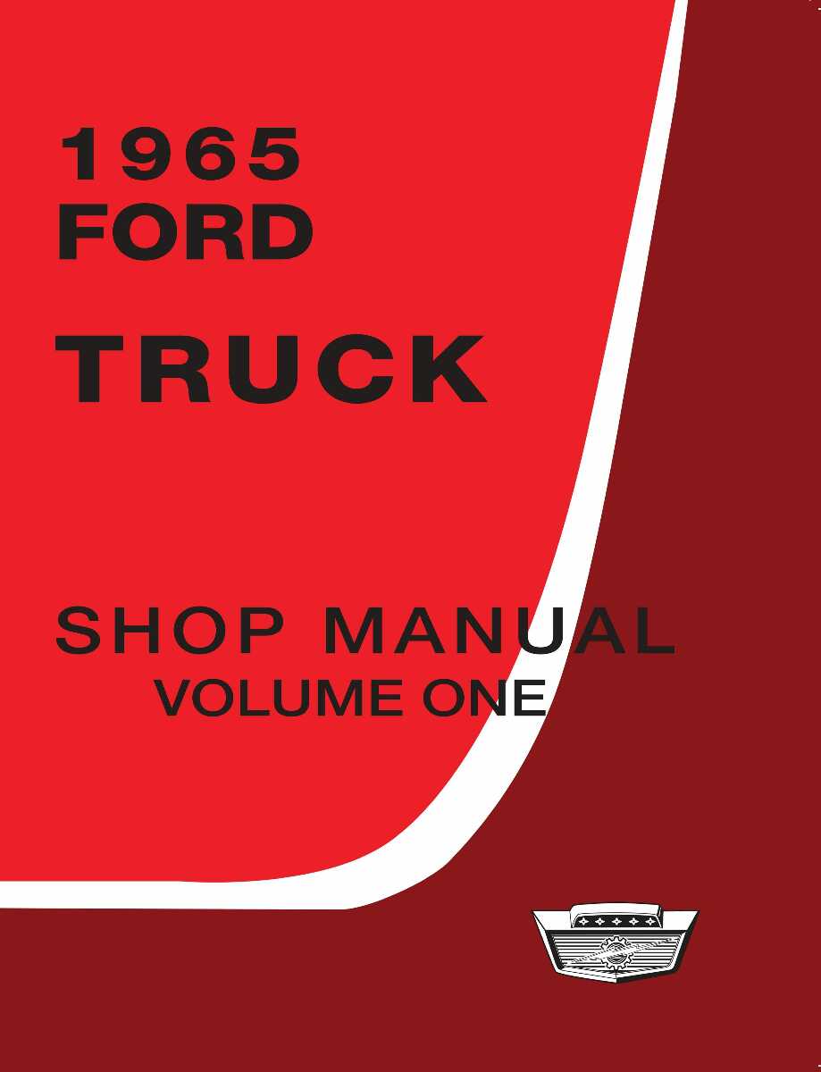 Service Manual for 1965 Ford Truck 3 Vol Set