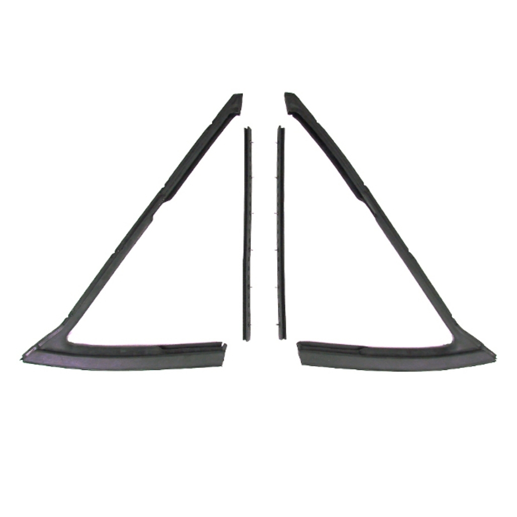 Vent Window Rubber Weatherstrip Seal, Left and Right 4pc. for 1966-1967 GM Cars