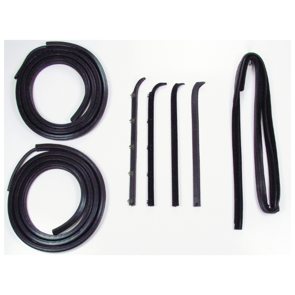 Door Seal Window Sweeps Channel Kit Left and Right 8pc for Ford F-Series/Bronco, Complete Weatherstrip Seal Kit