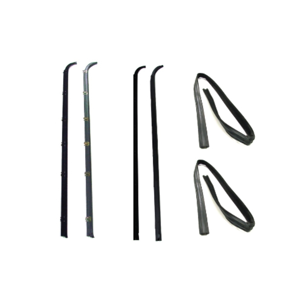 Window Sweeps Felt Kit for 1983-1992 Ford Ranger & Bronco II, Front Left/Right Hand, 6-Piece Set - Belt Line Weatherstrip