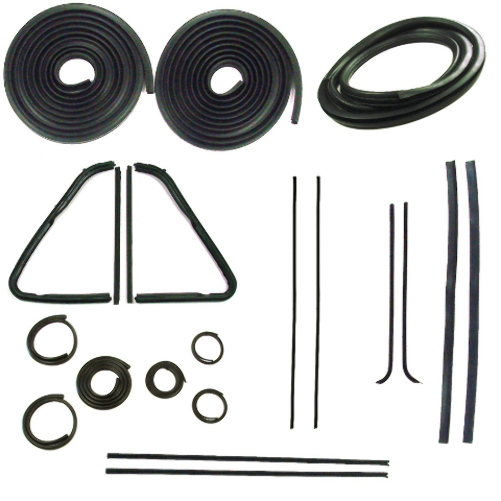1953-1955 Chevrolet/GMC Truck Door Seal Window Sweeps Channel Kit - Complete Weatherstrip Set for Classic Vehicles