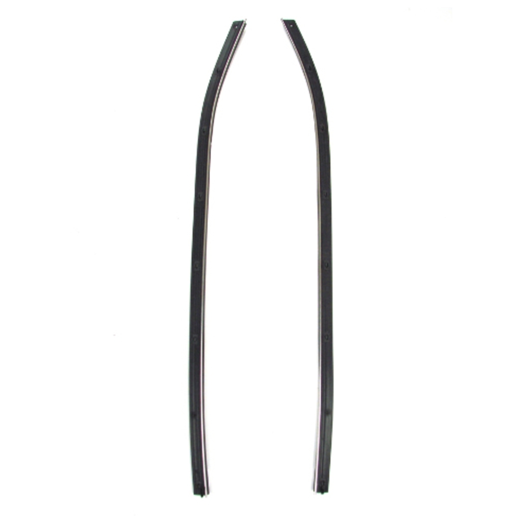 Window Sweeps Felt Kit Belt Line Weatherstrip for 1969-1975 Chevrolet Corvette Convertible Coupe - Front Outer Left & Right