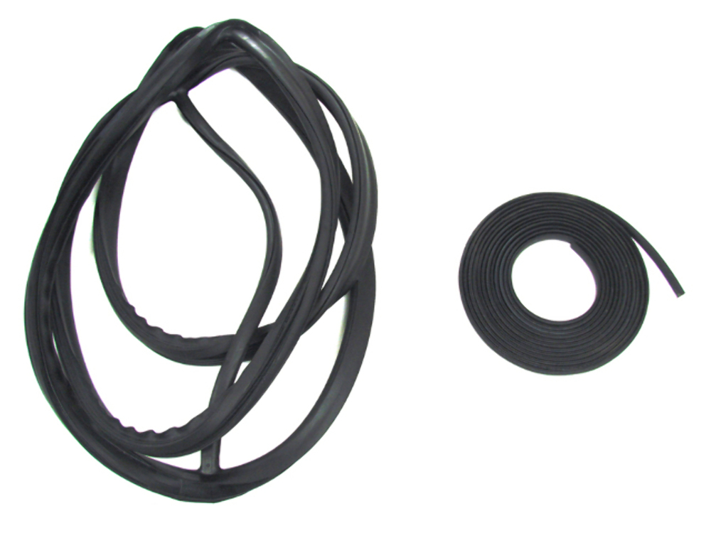 Windshield Rubber Weatherstrip Seal w/ Trim Groove for Lockstrip for 64-70 Dodge