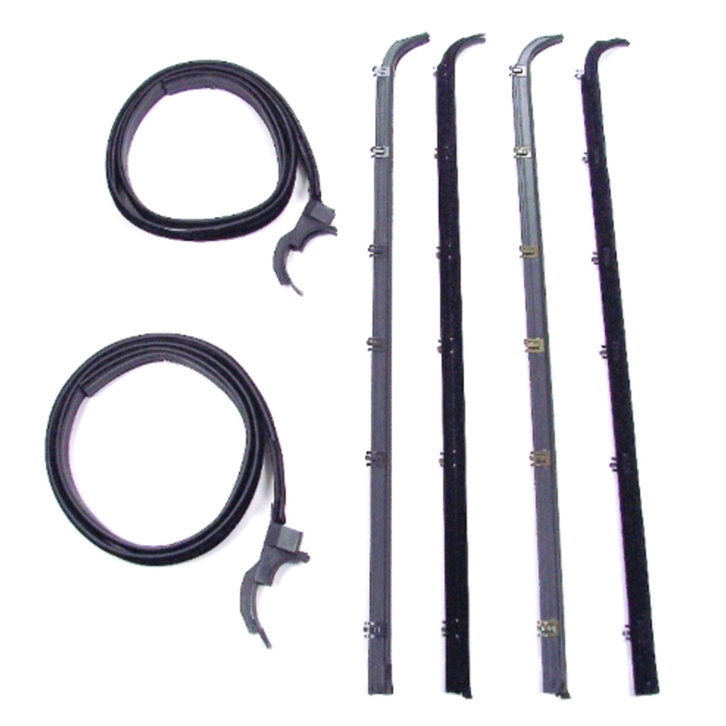 Window Sweeps Felt Kit Belt Line Weatherstrip for 1984-1992 Ford Ranger Bronco II - 6-Piece Front Left Right Hand Kit