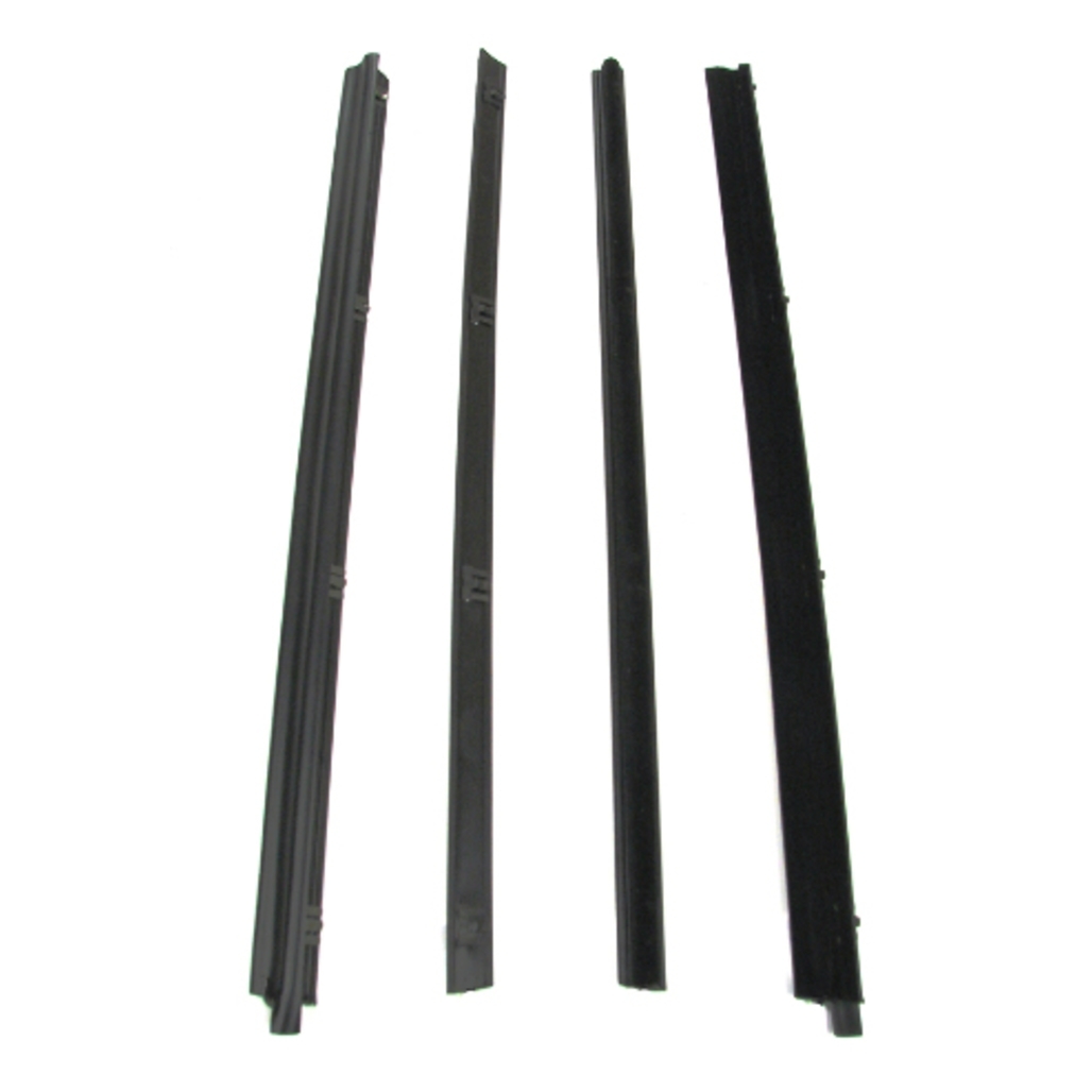 Window Sweeps Felt Kit for 76-95 Jeep Front Left & Right Hand Windows - OEM Quality Weatherstrip Replacement Kit