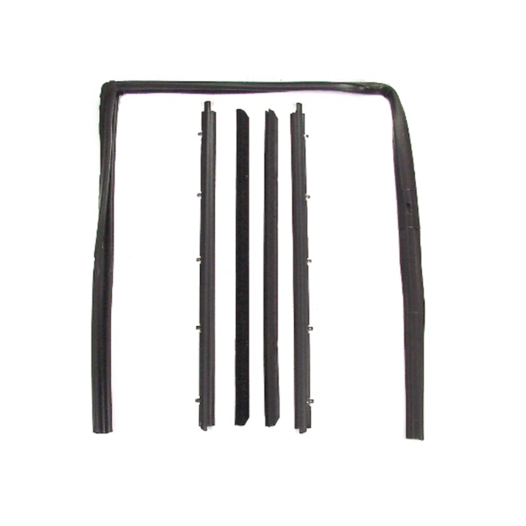 Window Sweeps Felt Kit for 1982-1994 Chevrolet/GMC - Left & Right Hand, 6-Piece Set - Belt Line Weatherstrip Image