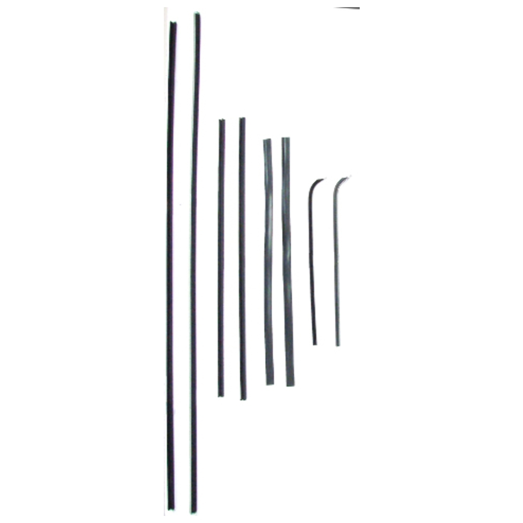 Window Sweeps Felt Kit Belt Line Weatherstrip for Chevrolet/GMC Vintage Cars - Complete 8-Piece Set for 1951-1955 Models